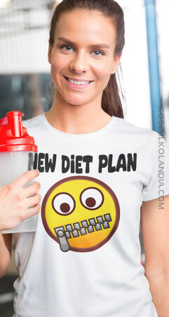 New Diet Plan - motywująca koszulka damska