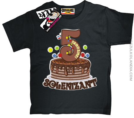 5-te urodzinki Solenizant - super koszulka dziecięca