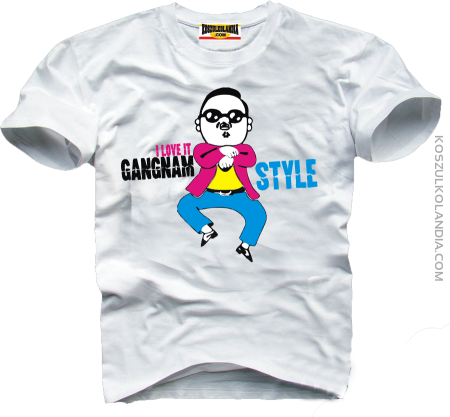 GANGNAM Style Animowana postać - koszulka męska