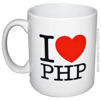 I LOVE PHP - kubek cermiczny - ceramic mug - -50%