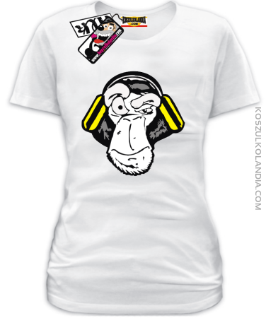 Music Monkey - koszulka damska