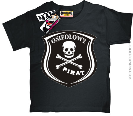 Osiedlowy Pirat - zabawna koszulka dziecięca