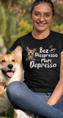 Bez Piespresso Mam Depresso  -  koszulka damska