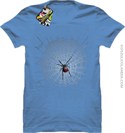 Pajęczyna z pająkiem - koszulka męska 