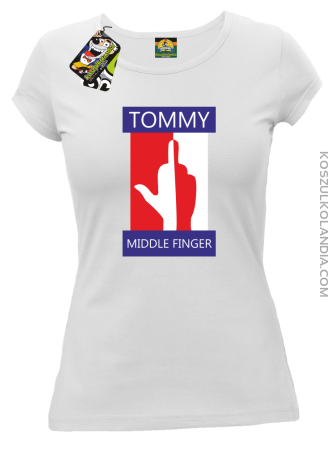 Tommy Middle Finger - Koszulka damska 