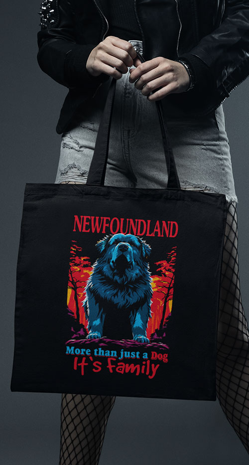 NEWFOUNDLAND More than just a dog It`s Family - torba na zakupy