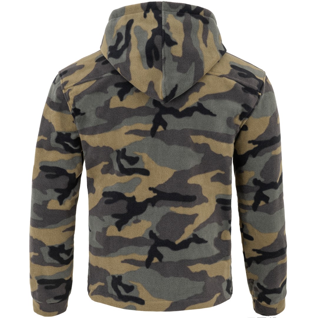 Bluza polarowa męska Moro Camouflage FLRA 340 BUS HOOD JHK - 9 rozmiarów back