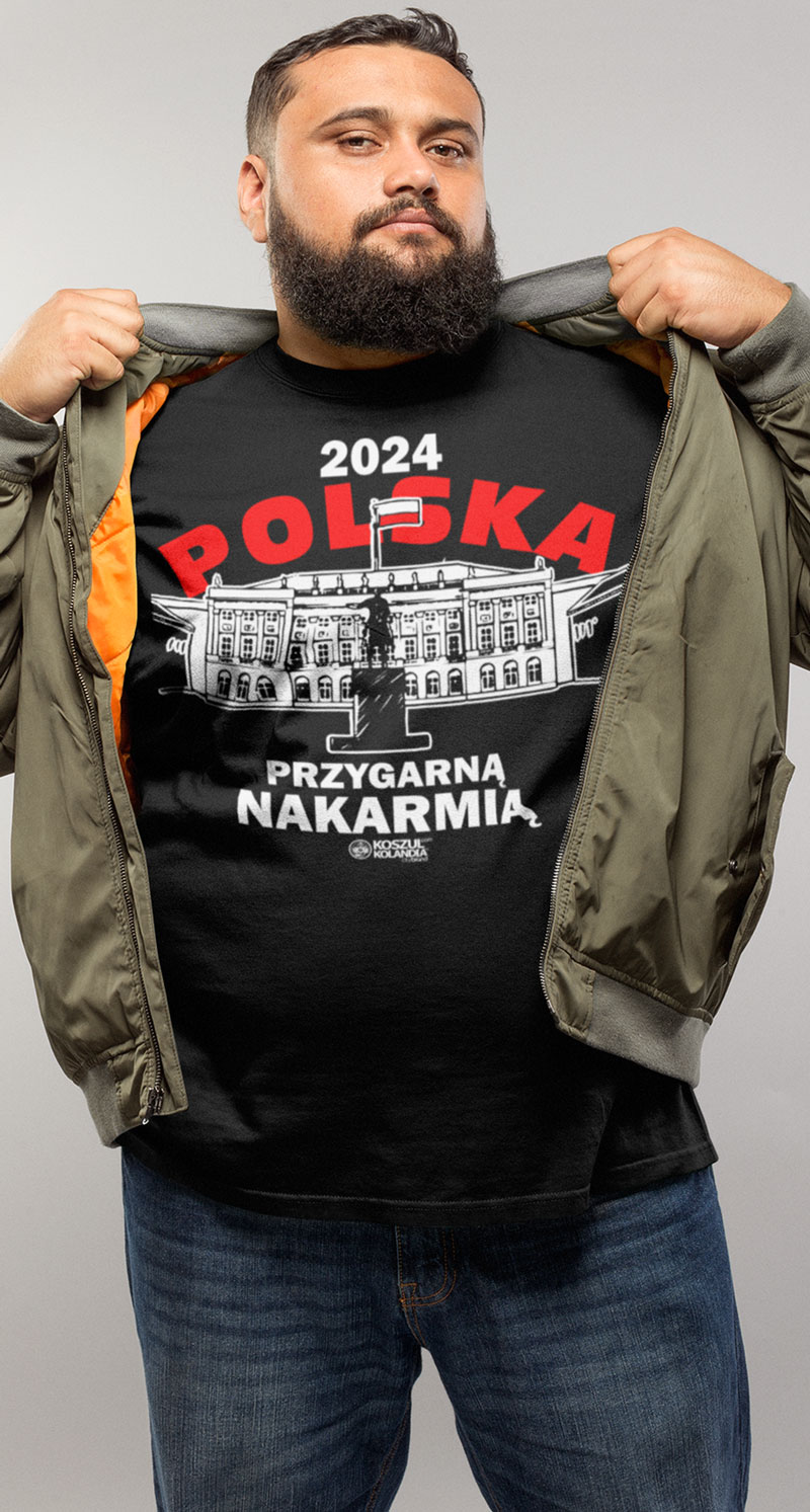 Ironiczny komentarz do afery związanej z Maciejem W. i  Mariuszem K., ta koszulka wyraża humor i dystans do aktualnych wydarzeń. Wygodna i pełna satyrycznego przekazu, doskonała dla tych, którzy cenią odrobinę politycznej satyry w modzie.