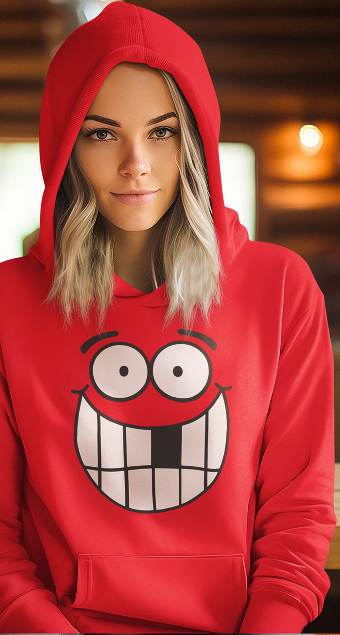 Smile Face Women Girl Hoodie