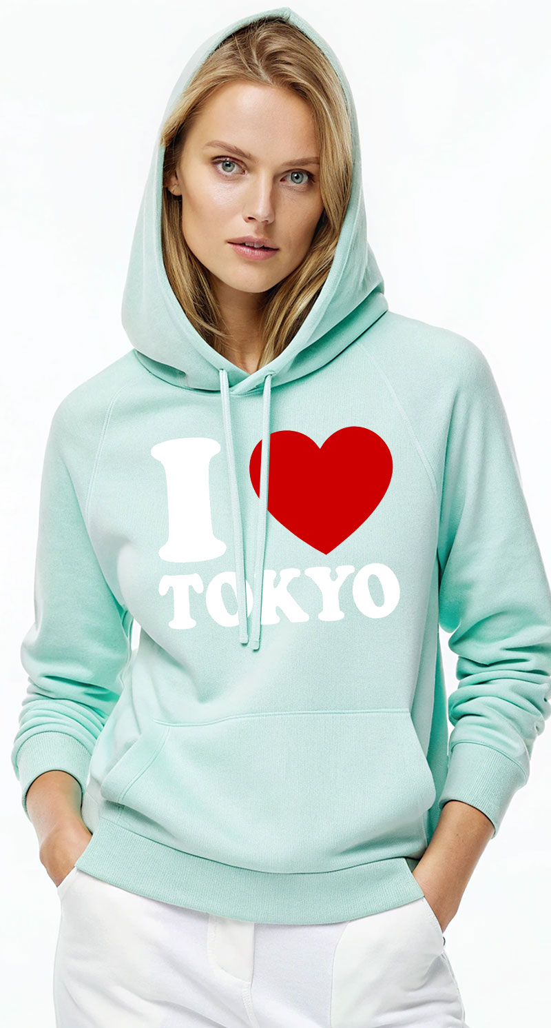 I love Tokyo - bluza z kapturem