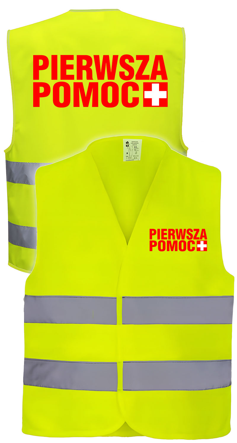 Pierwsza Pomoc - kamizelka odblaskowa