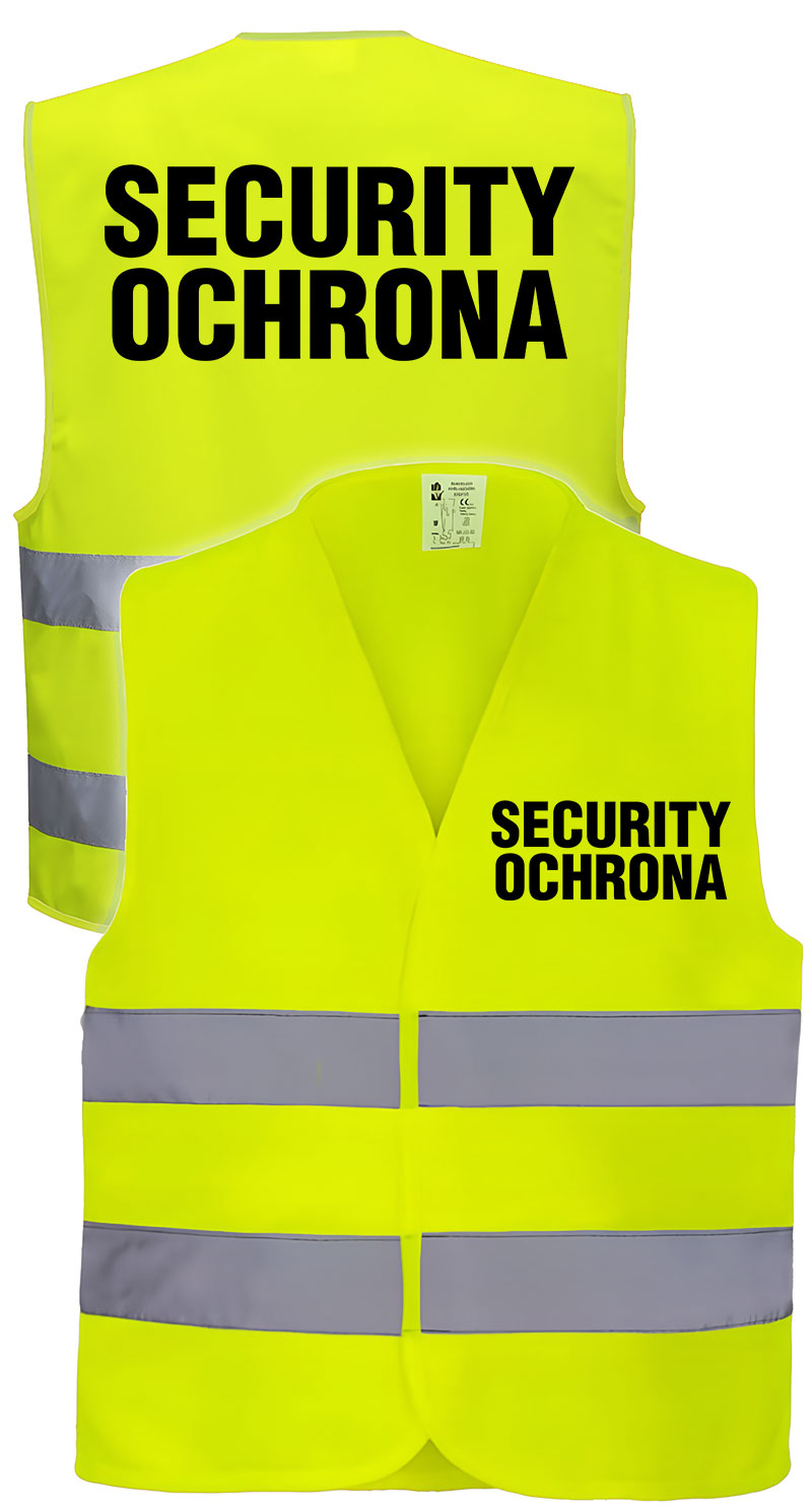 Security Ochrona - kamizelka odblaskowa