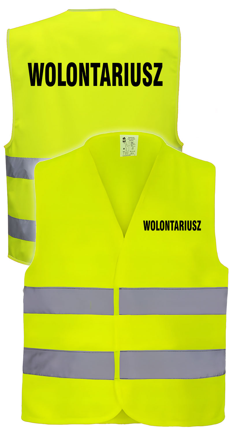 Wolontariusz - kamizelka odblaskowa