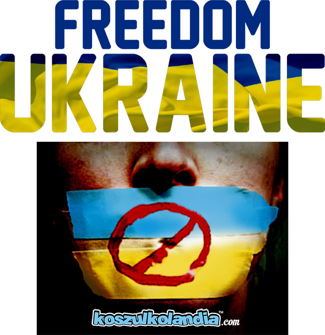 FREEDOM UKRAINE WOLNOŚC DLA UKRAINY UKRAINA Koszulki z nadrukiem