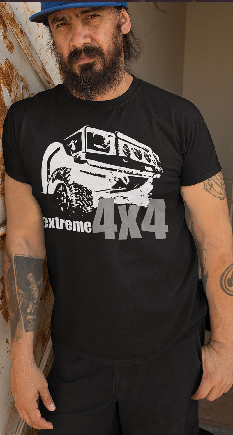 4x4 Extreme Race Auto Jeep - koszulka męska