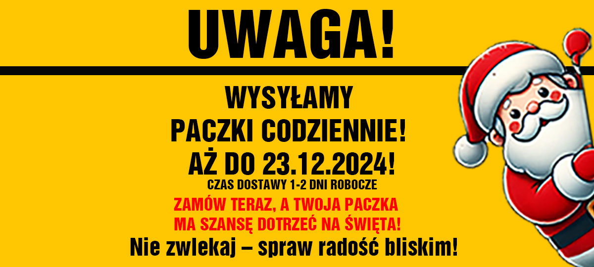 Wysyłamy codziennie paczki aż do Wigilii